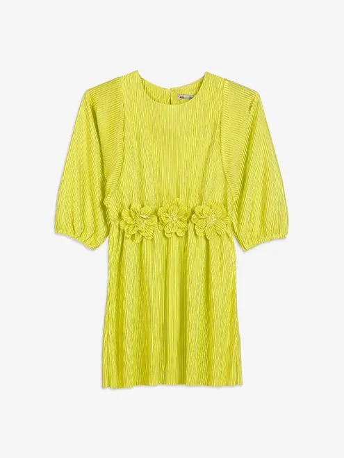 Leo n Babes neon green lycra frock