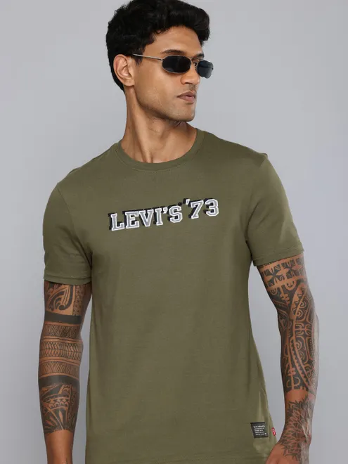 LEVIS plain grey t-shirt for men IN cotton