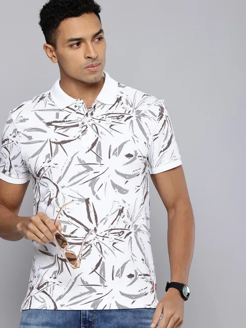 LEVIS printed casual cotton white t-shirt