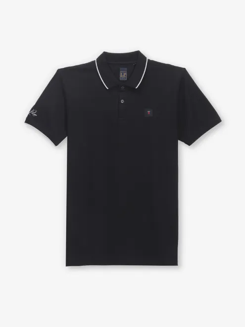 LOUIS PHILIPPE cotton black t-shirt for men