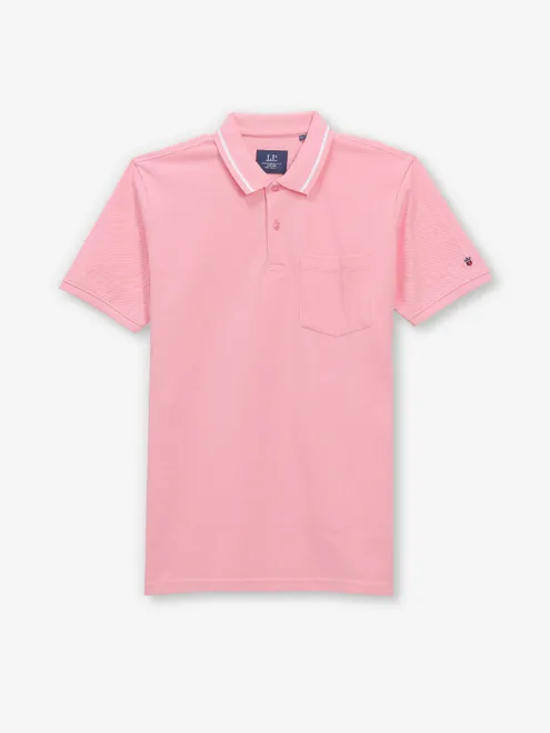 LOUIS PHILIPPE cotton light blue t-shirt for men