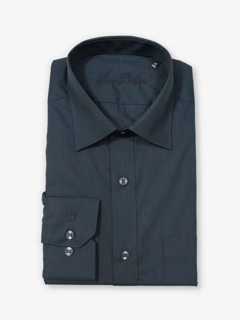 LOUIS PHILIPPE dark blue printed formal shirt