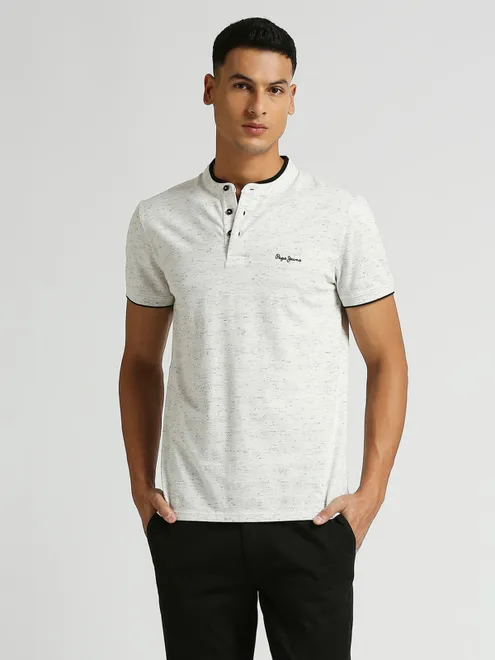 PEPE JEANS white cotton regular fit t-shirt