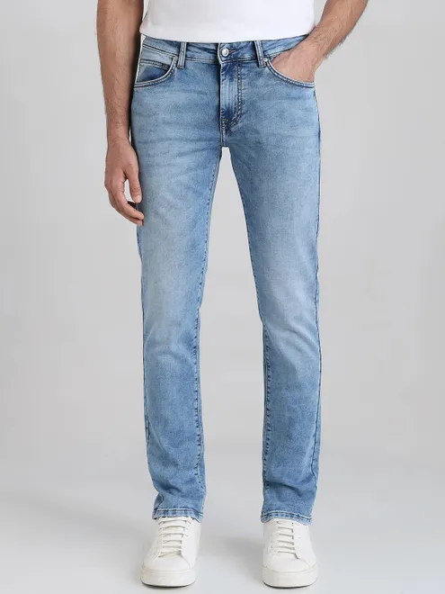 MUFTI sky blue dnim jeans in super slim fitting