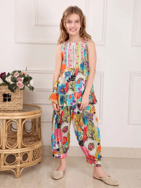 Multicolor salwar suit for girls