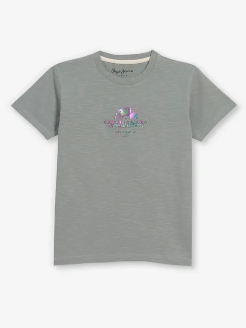 PEPE JEANS olive cotton t-shirt for boys