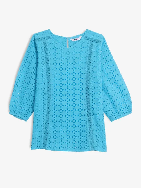 PINK NINE aqua cotton top