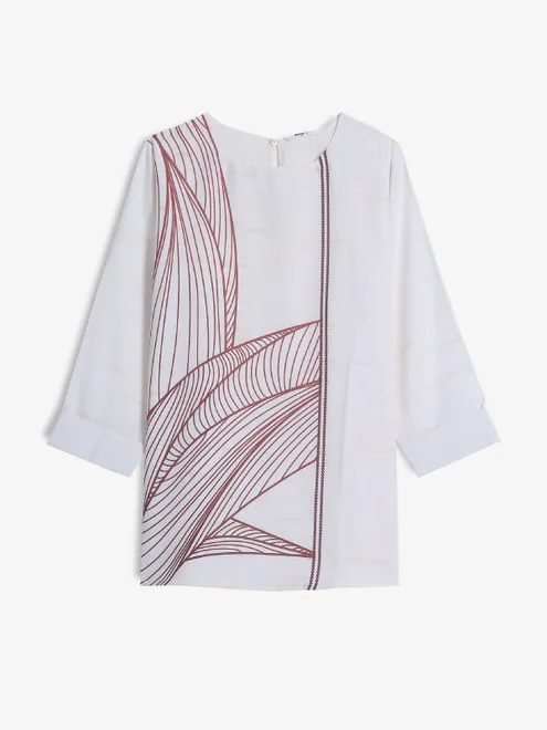 PINK NINE brown printed tunic top