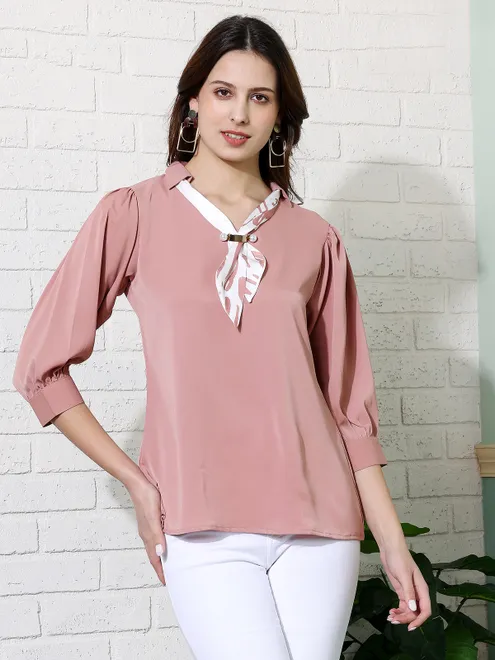 PINK NINE light pink plain top