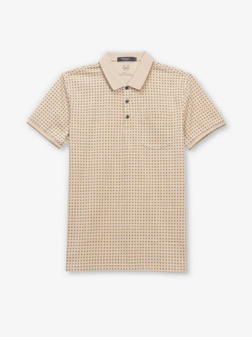 PSOULZ beige printed cotton t-shirt