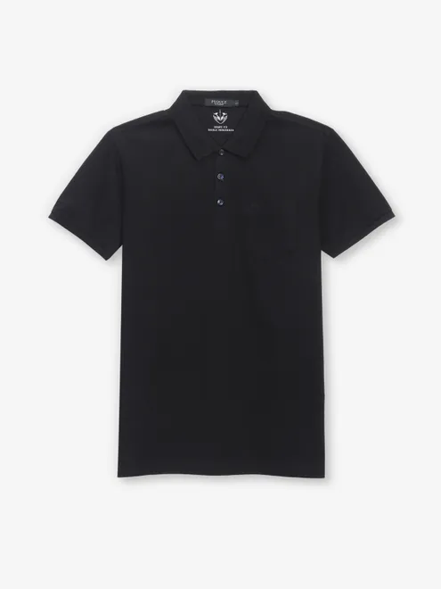 PSOULZ black slim fit cotton t-shirt