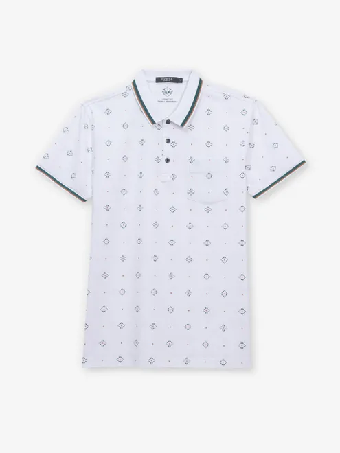 PSOULZ cotton printed white t-shirt