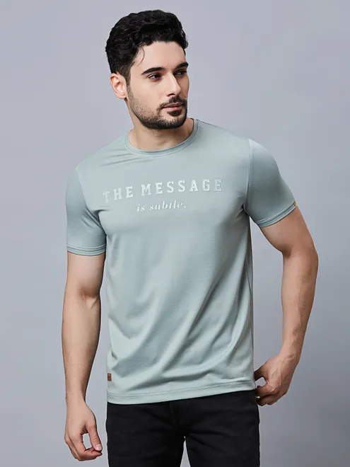 River Blue mint green cotton t-shirt