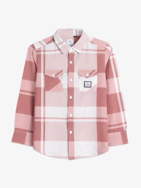 Ruff latest brown checks shirt