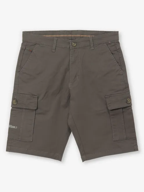 SHIELD brown cotton shorts