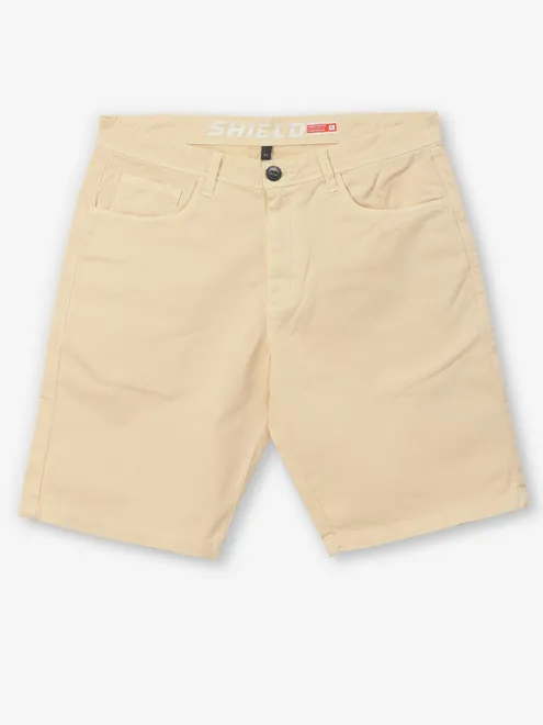 SHIELD cotton beige shorts