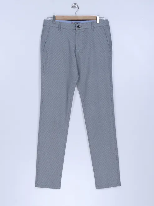 Sixth Element grey and blue cotton trouser