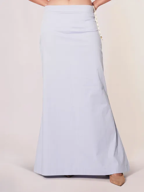 Sky blue plain lycra cotton petticoat