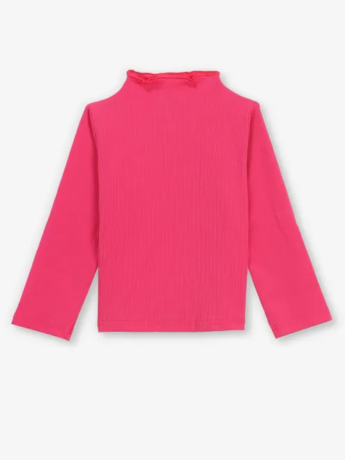 TINY GIRL dark pink cotton top