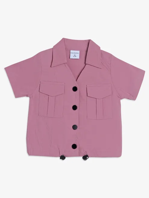 Tiny Girl pink cotton top