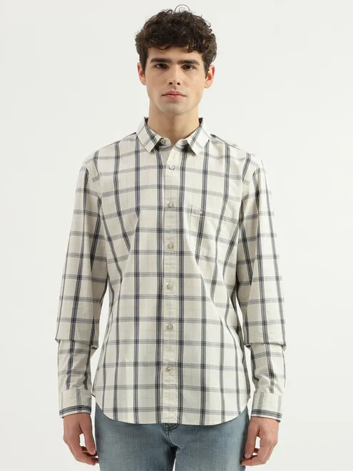 UCB black and off-white checks shirt