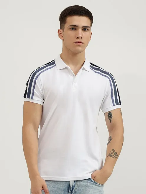 UCB  cotton t-shirt in white colour