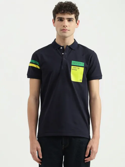 UCB navy polo half sleeve t-shirt