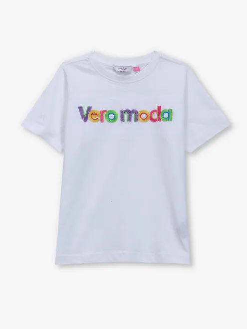VERO MODA plain white cottont-shirt