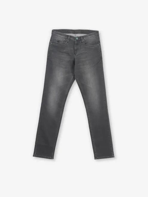Washed charcoal grey slim fit denim from NOSTRUM
