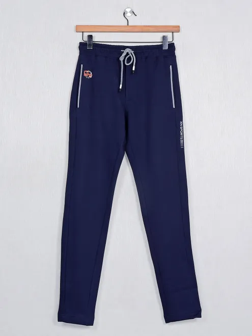 XN Replay navy cotton track pant