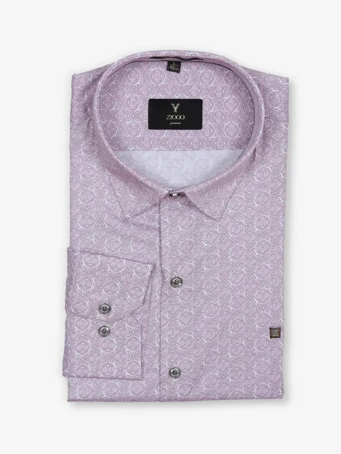 Z2000 pink printed cotton shirt