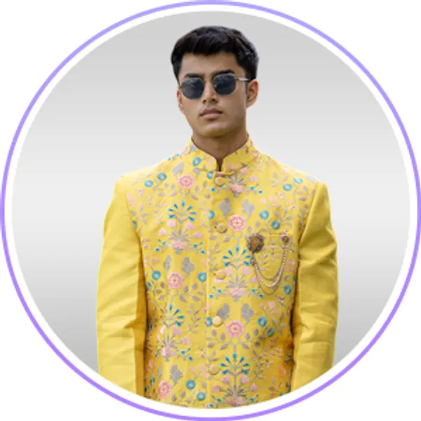 Haldi Waistcoat Set