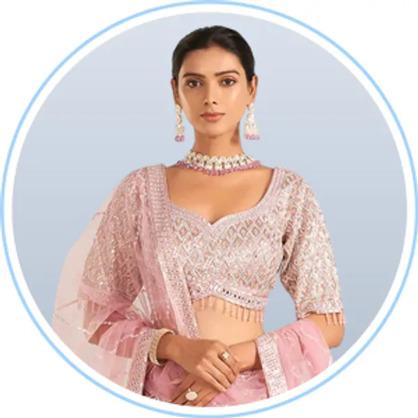 Pink Lehenga Choli