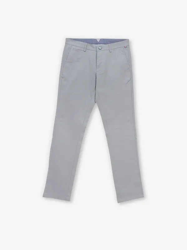 ARROW mint green solid cotton trouser