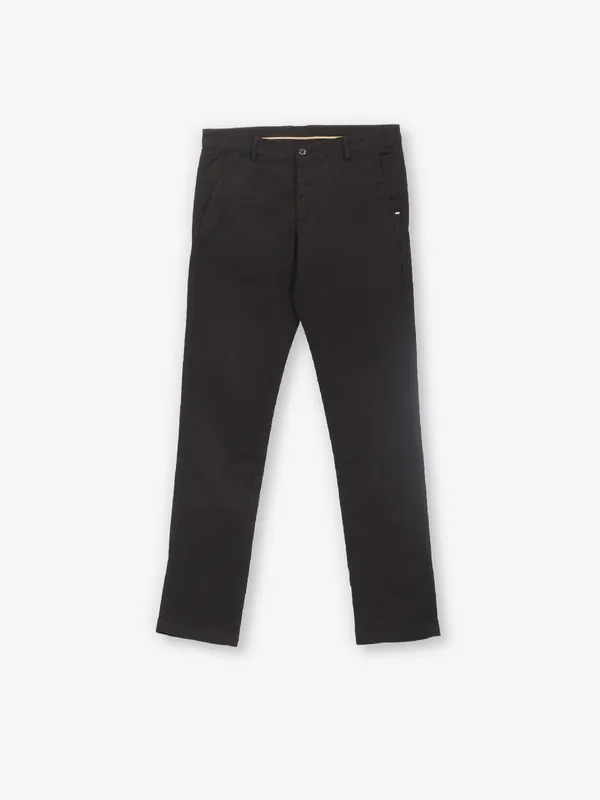 ARROW solid dark brown trouser
