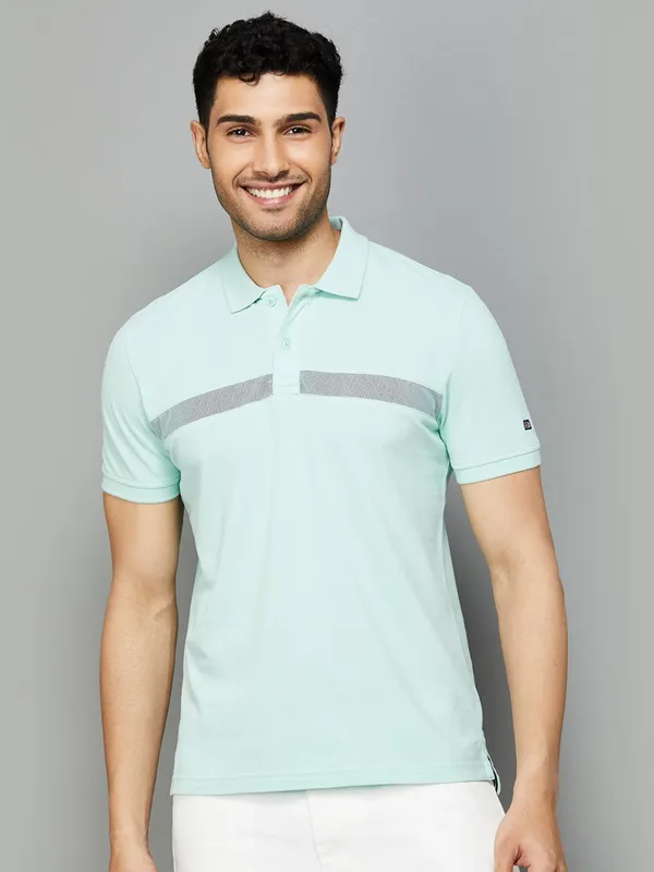 ARROW SPORT plain sky blue cotton t-shirt