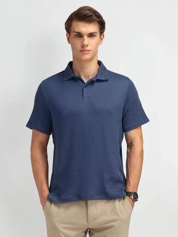 ARROW trendy blue polo t-shirt