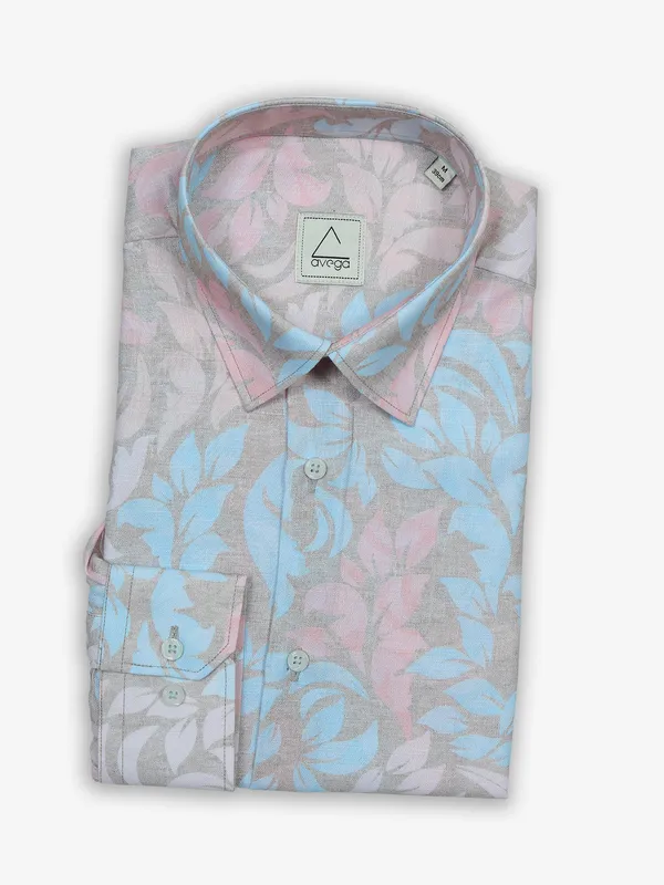 AVEGA printed brige cotton shirt