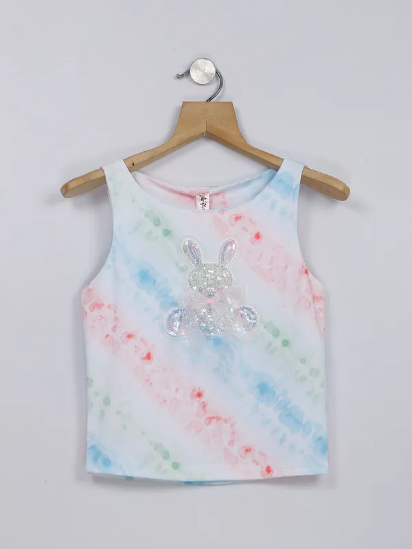 Bee&Honey multi color printed sleeveless top