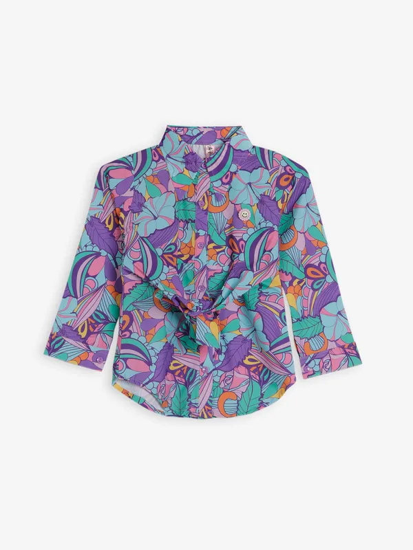 Bee&Honey purple full sleeve shirt