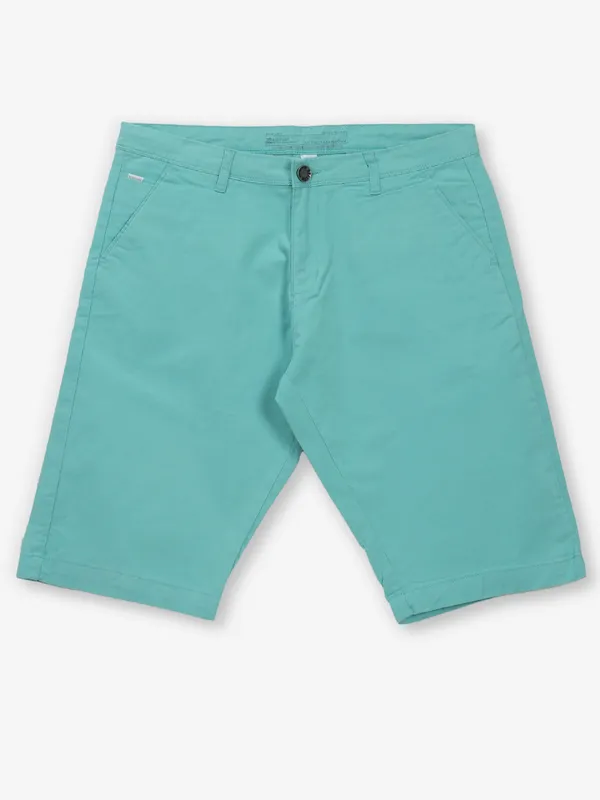 BEEVEE aqua solid cotton shorts for men