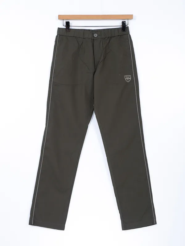 Beevee olive cotton track pant