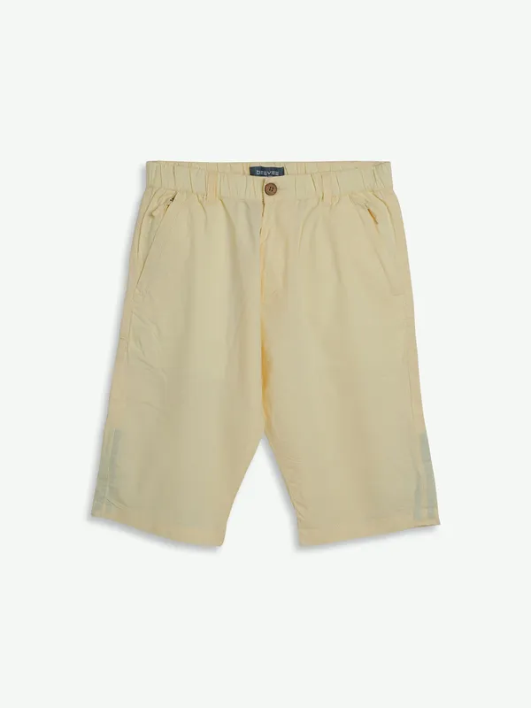 Beevee yellow cotton shorts