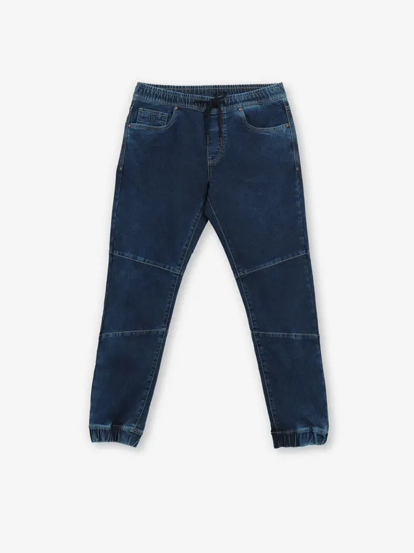 BEING HUMAN denim washed blue jeans