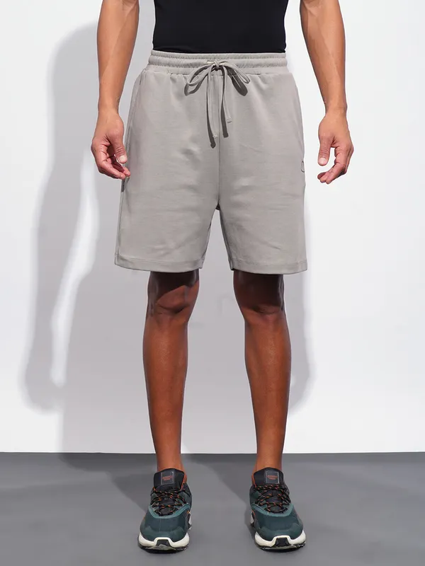 BEING HUMAN grey cargo fit shorts