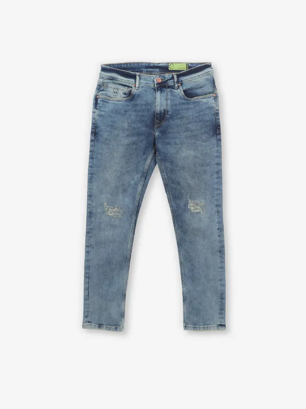 BEING HUMAN light blue ripped jeans