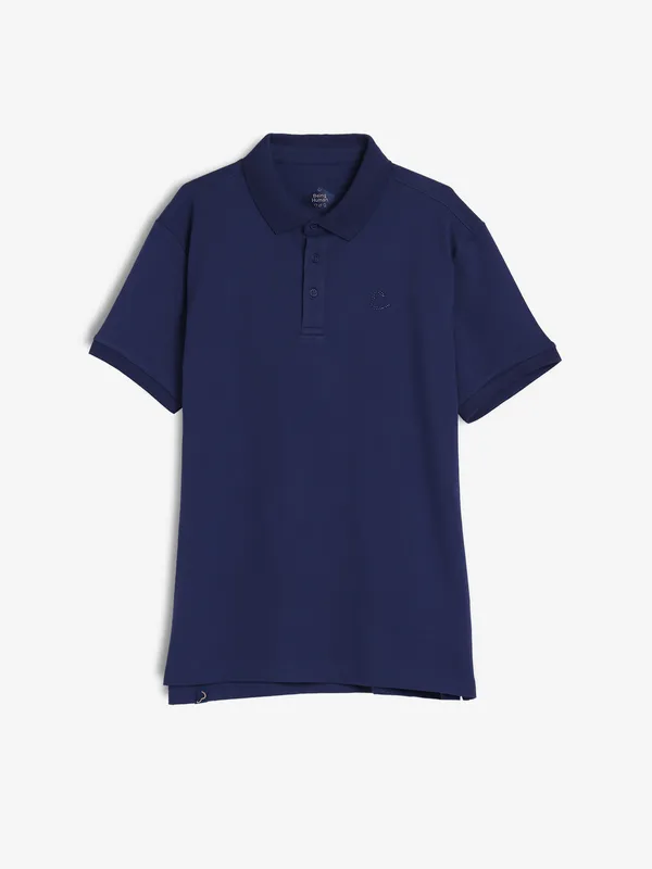 BEING HUMAN navy polo t-shirt