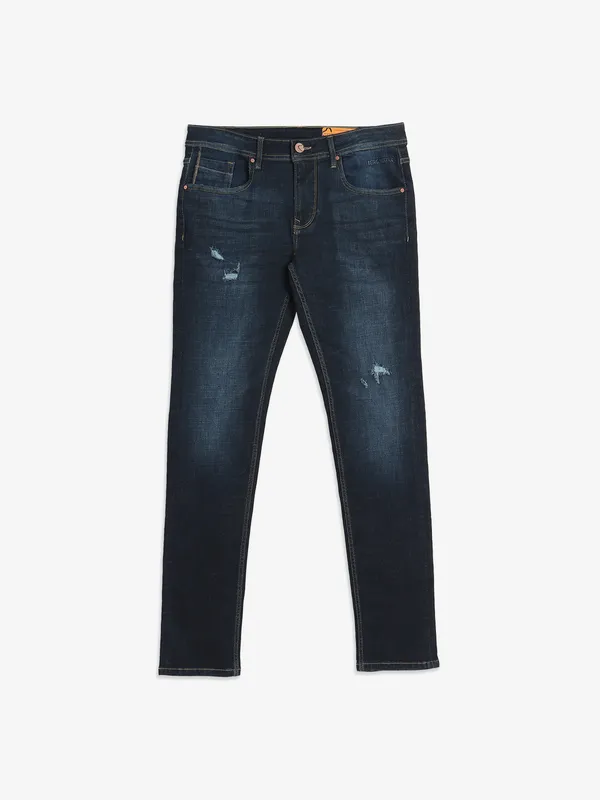 BEING HUMAN navy washed skinny fit jeans