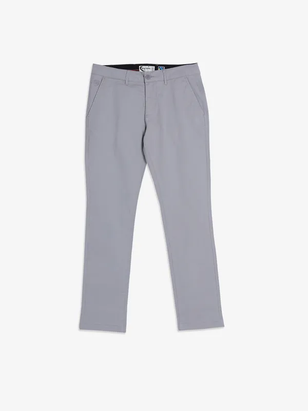 BEING HUMAN solid grey trouser