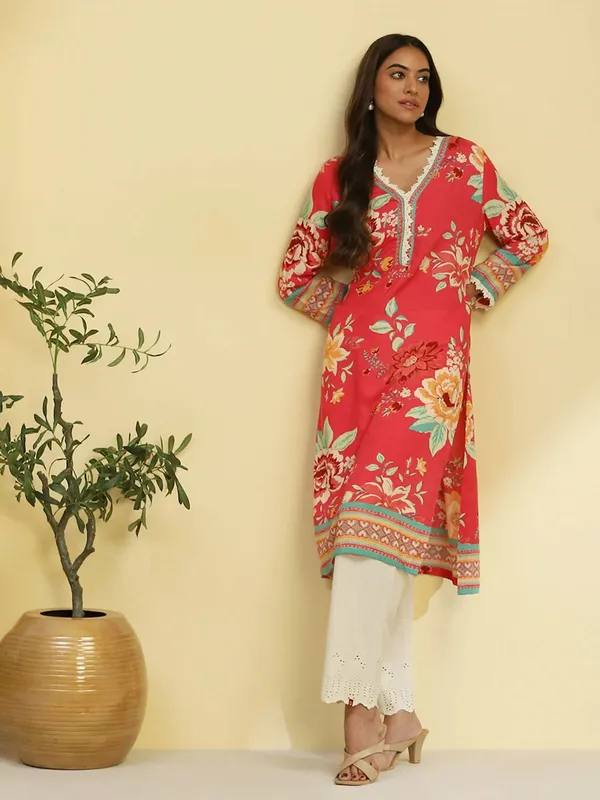 BIBA red cotton kurti